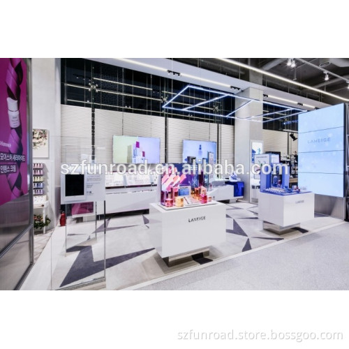 Newest Cosmetic Shop Interior Furniture Display Showcase